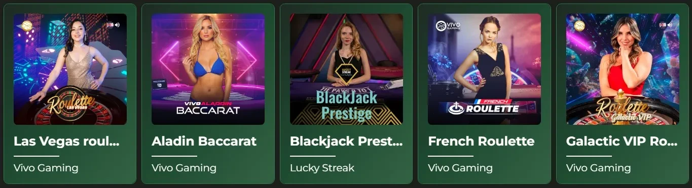 Live Casino Feature